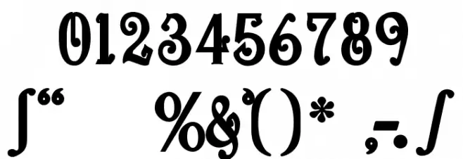 Bitling niks musical Bold Font OTHER CHARS