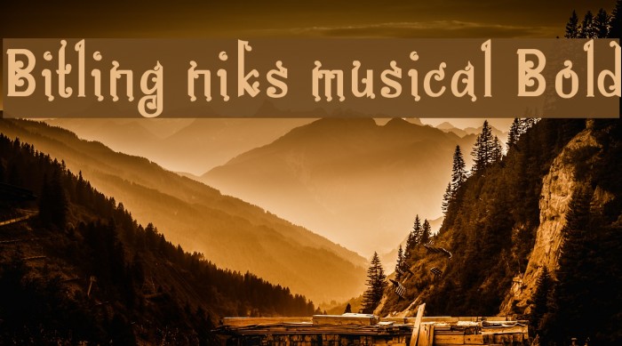 Bitling niks musical Bold Example 3