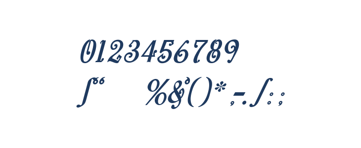 Bitling niks musical Italic Other Characters