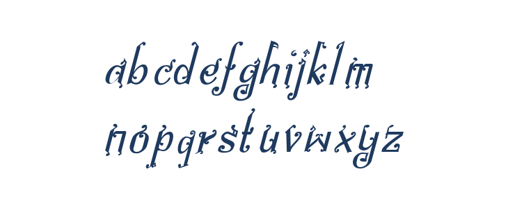 Bitling niks musical Italic Lowercase