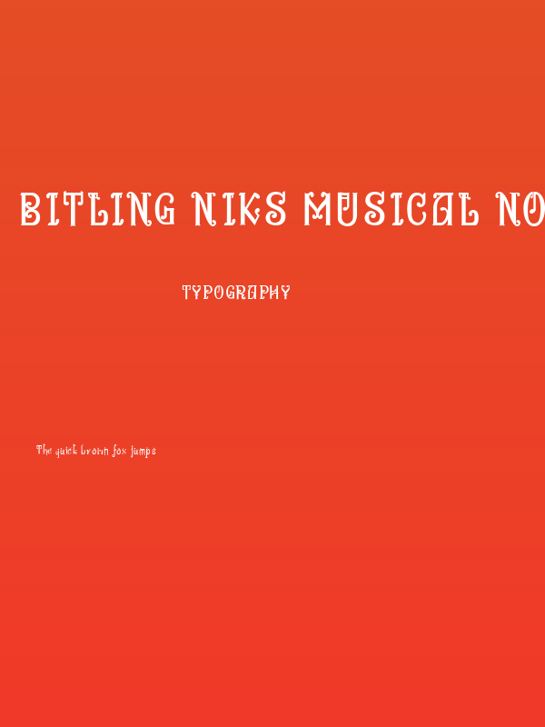 Bitling niks musical Normal Poster