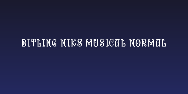 Bitling niks musical Normal Social Header