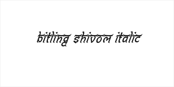 Bitling shivom Italic Logo