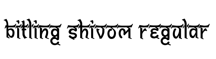 Bitling shivom Regular  Frei Schriftart Herunterladen