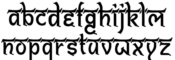 Bitling shivom Regular Font LOWERCASE