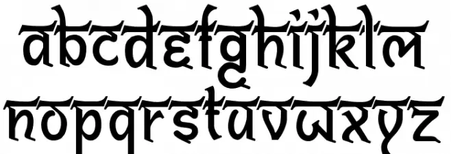 Bitling shivom Regular फ़ॉन्ट लोअरकेस