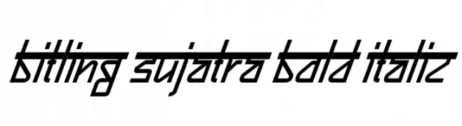 Bitling sujatra Bold Italic  Frei Schriftart Herunterladen