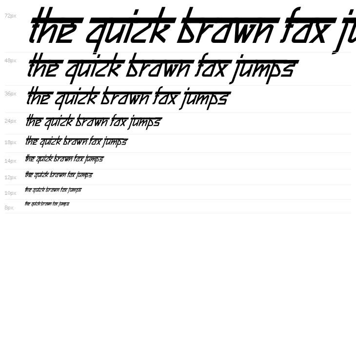 Bitling sujatra Bold Italic Waterfall