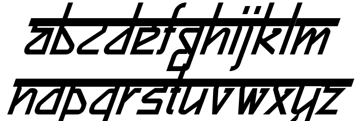Bitling sujatra Bold Italic Font LOWERCASE
