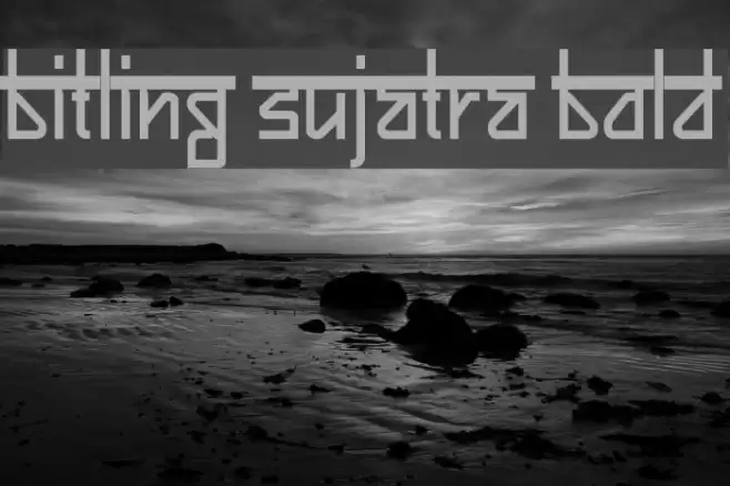 Bitling sujatra Bold Font examples