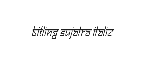 Bitling sujatra Italic Logo
