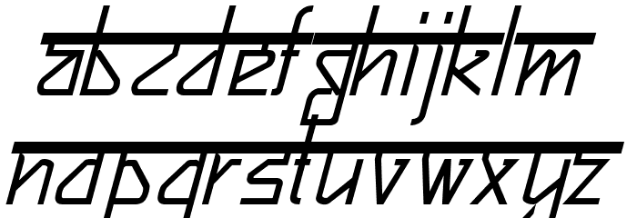 Bitling sujatra Italic Font LOWERCASE