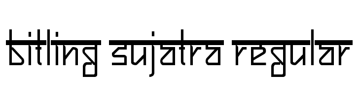 Bitling sujatra Regular  Fuentes Gratis Descargar