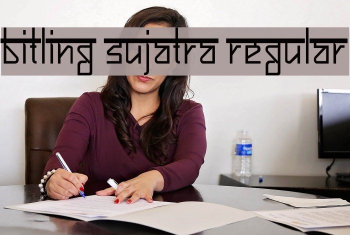 Bitling sujatra Regular Font examples