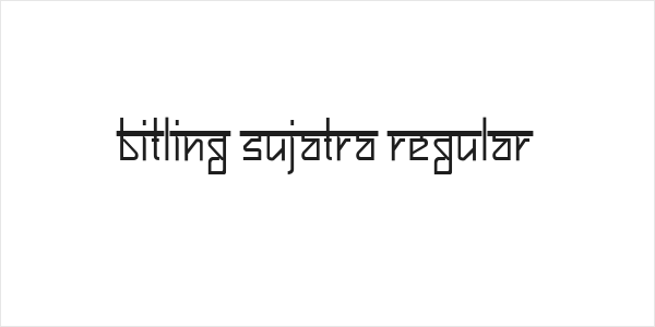 Bitling sujatra Regular Logo