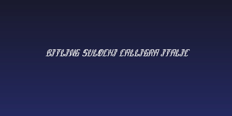 Bitling sulochi calligra Italic Social Header