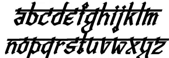 Bitling vedas Bold Italic Шрифта ВЕРХНИЙ