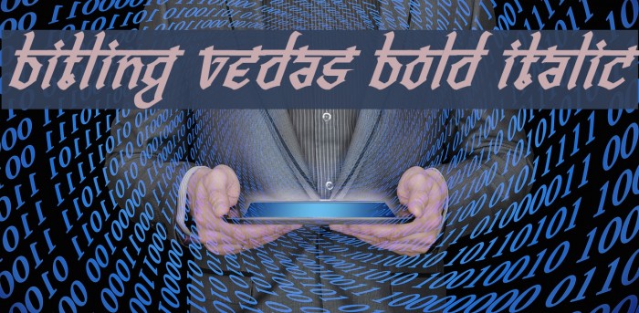 Bitling vedas Bold Italic Example 3