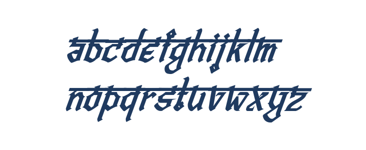 Bitling vedas Bold Italic Lowercase
