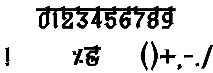 Bitling vedas Bold Font OTHER CHARS