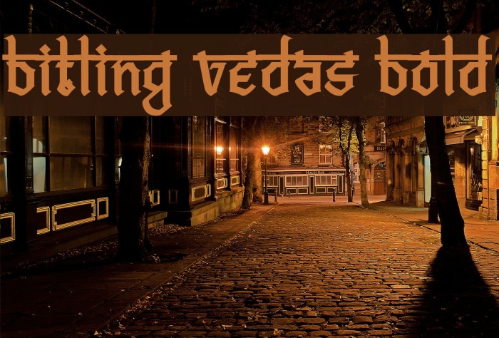 Bitling vedas Bold Font examples