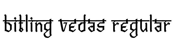 Bitling vedas Regular  フリーフォントのダウンロード