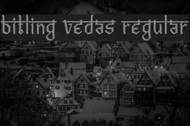 Bitling vedas Regular Font examples