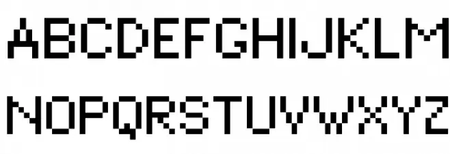 Bitmap Regular Шрифта ВЕРХНИЙ
