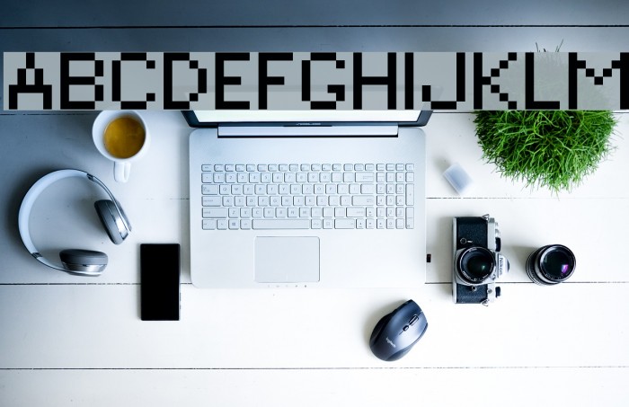 Bitmap Regular Font examples