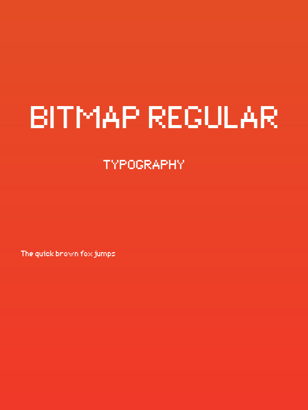 Bitmap Regular Poster