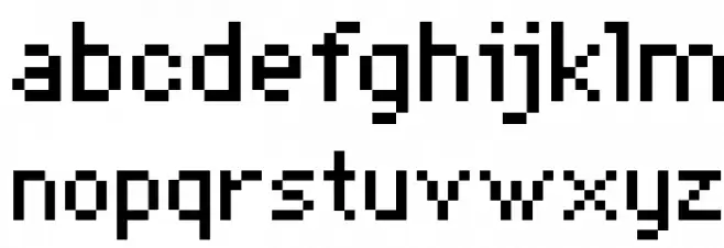 Bitmap Regular フォント 小文字