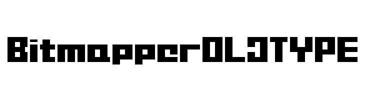 BitmapperOLDTYPE Font