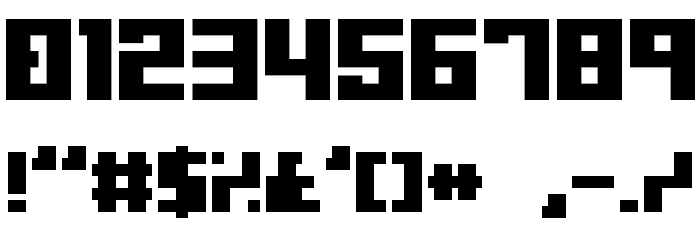 BitmapperOLDTYPE Font OTHER CHARS