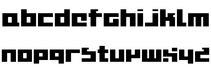 BitmapperOLDTYPE Font LOWERCASE