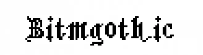Bitmgothic  Frei Schriftart Herunterladen