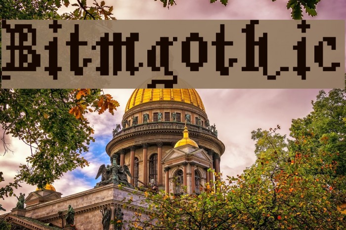 Bitmgothic Font examples