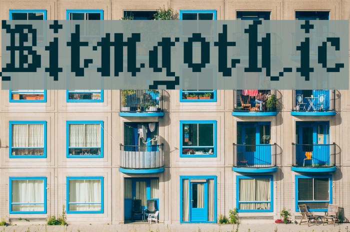 Bitmgothic Font examples