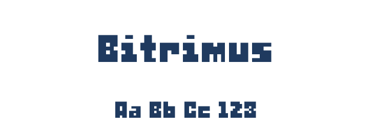 Bitrimus Font Preview