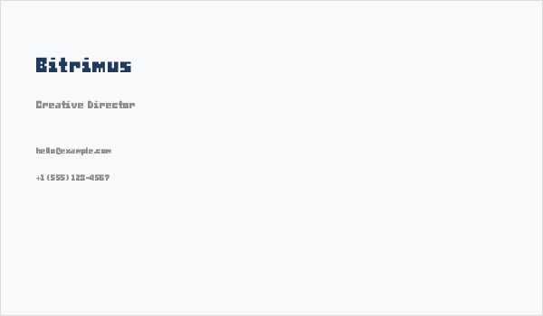 Bitrimus Business Card