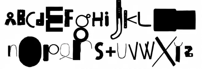 Bits Font Litere mari
