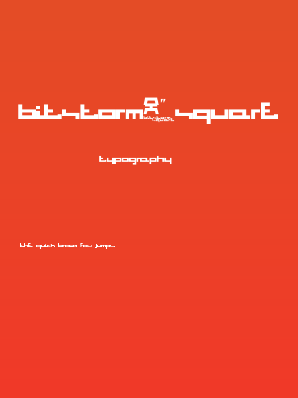 Bitstorm-SQUARE Poster