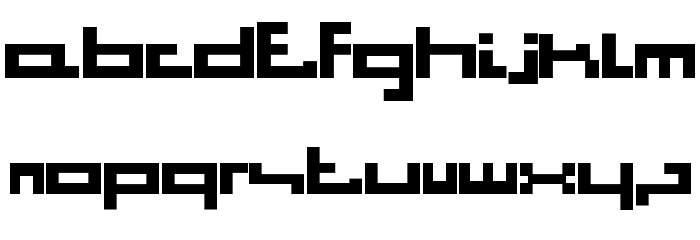 Bitstorm-SQUARE Font LOWERCASE