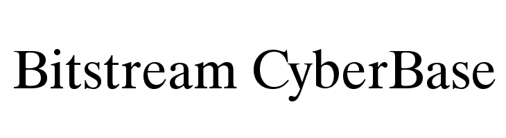 Bitstream CyberBase  Free Fonts Download