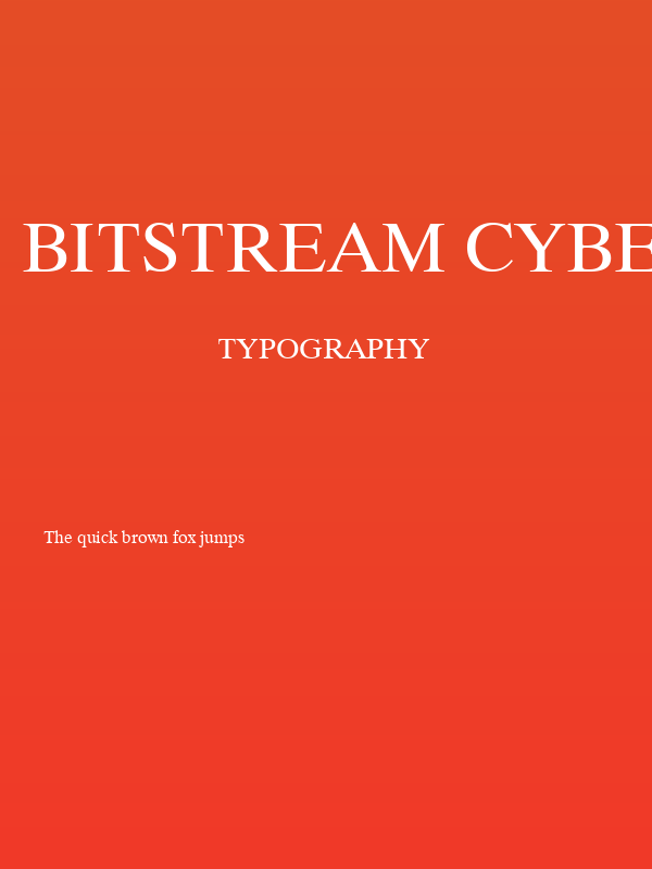 Bitstream CyberBase Poster