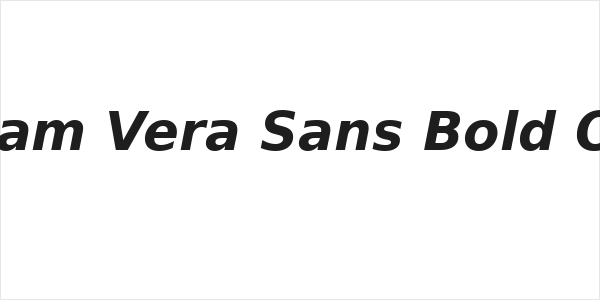 Bitstream Vera Sans Bold Oblique Logo