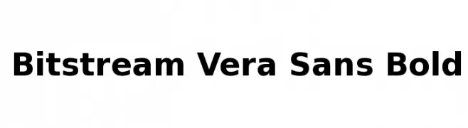 Bitstream Vera Sans Bold  フリーフォントのダウンロード