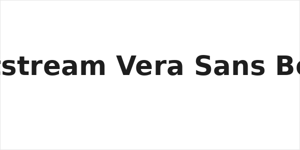 Bitstream Vera Sans Bold Logo