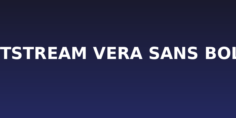 Bitstream Vera Sans Bold Social Header