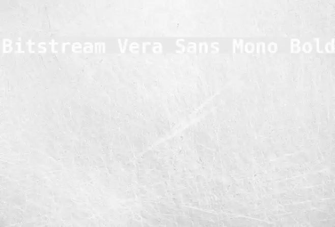 Bitstream Vera Sans Mono Bold خط examples