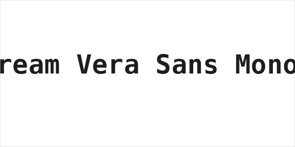 Bitstream Vera Sans Mono Bold Logo